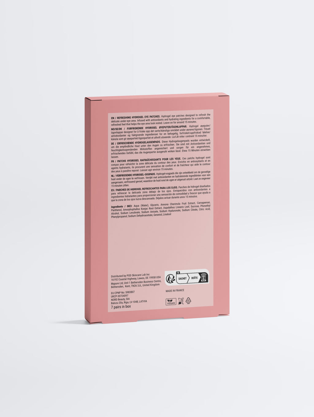 Anti-Fatigue Hydrogel Eye Patches