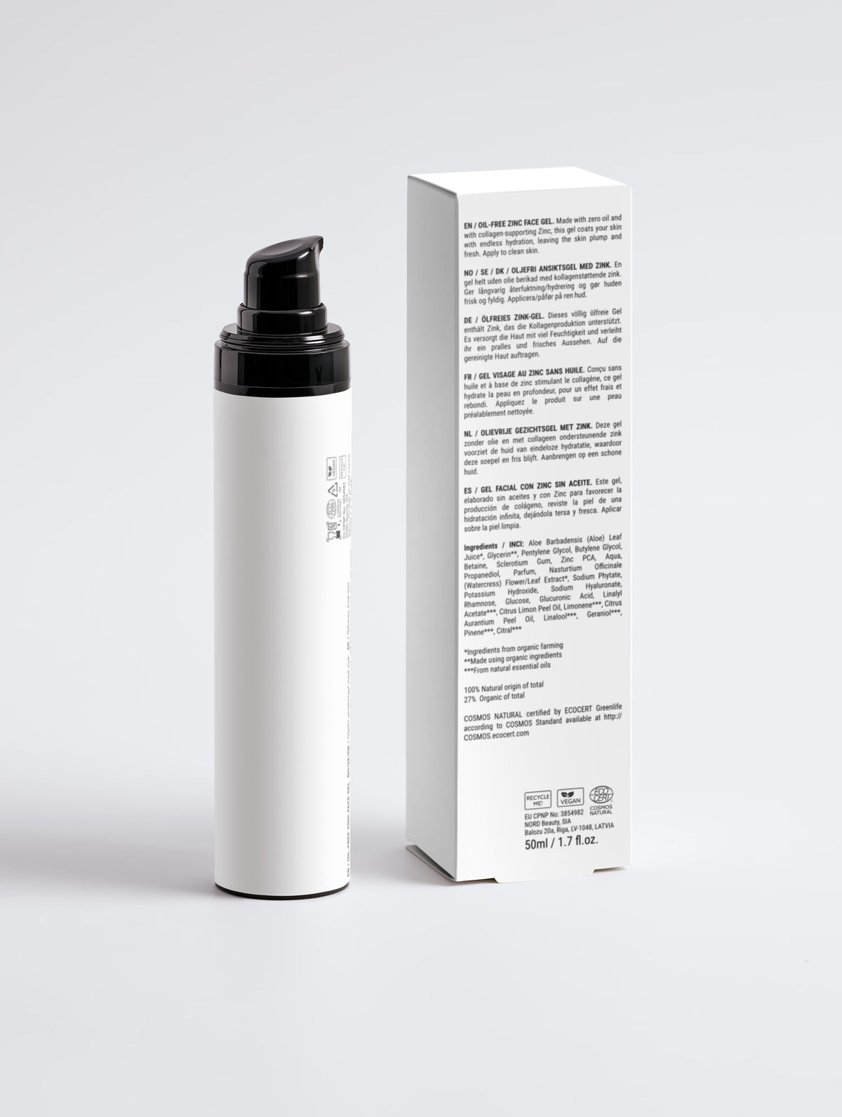 Oil-Free Zinc Face Gel for Men