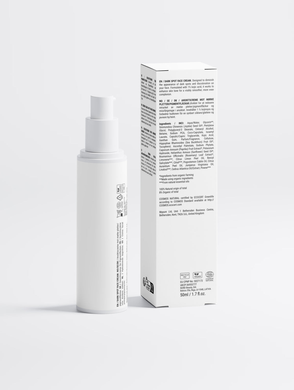 Dark Spot Face Cream with Kojic Acid