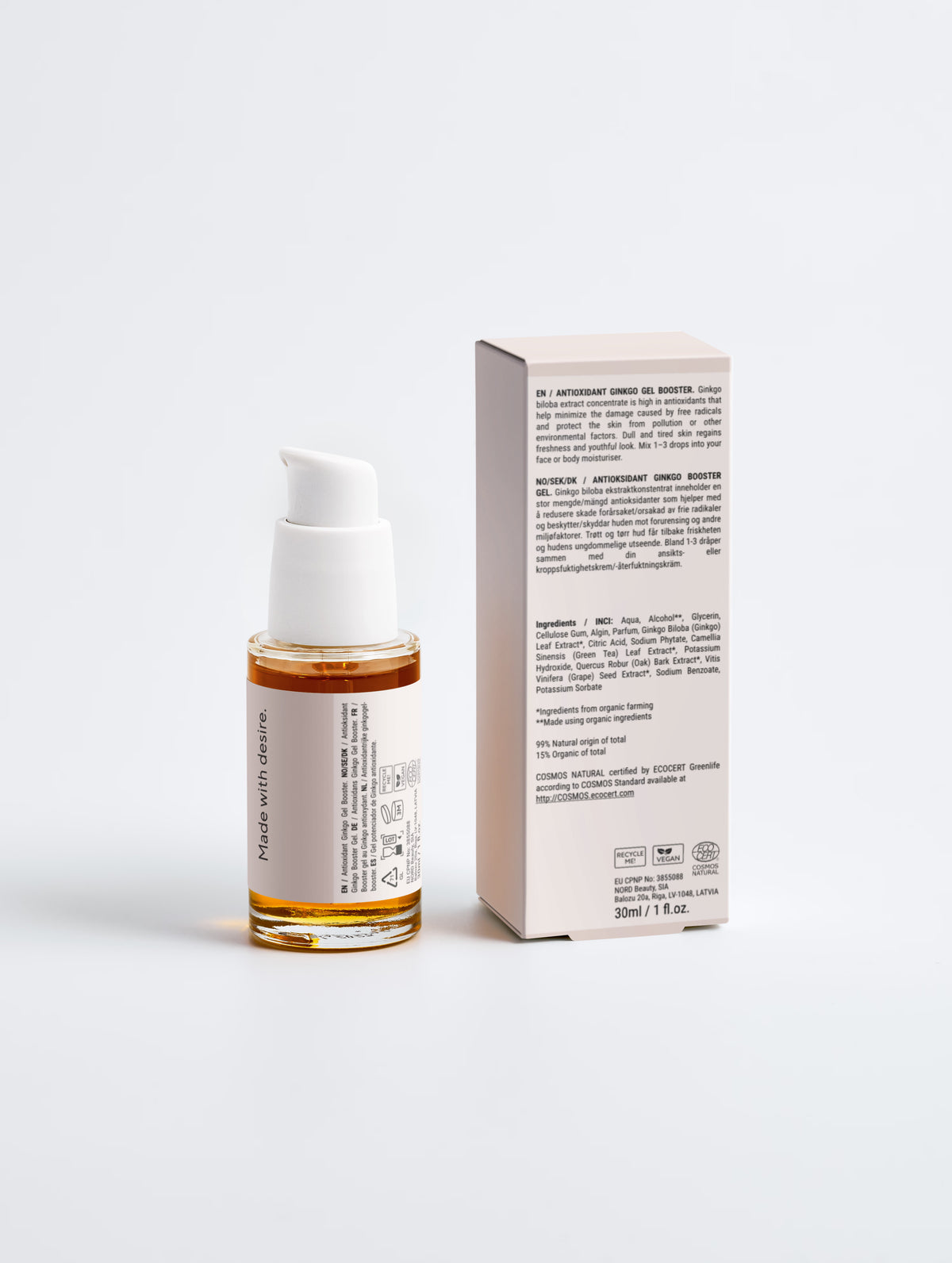 Antioxidant Ginkgo Gel Booster